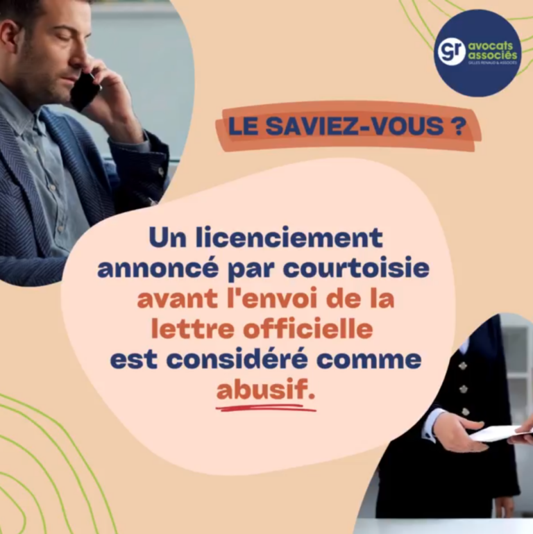 Lire la suite à propos de l’article Licenciement verbal = licenciement abusif