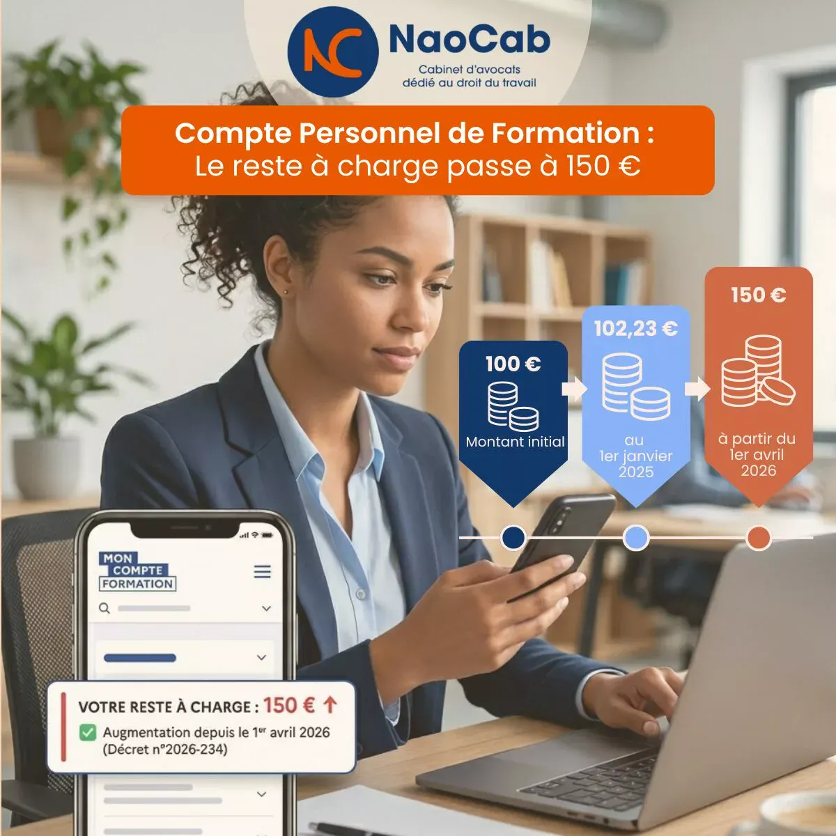 You are currently viewing 📢 Le reste à charge du Compte Personnel de Formation (CPF) augmente à nouveau depuis le 2 avril 2026