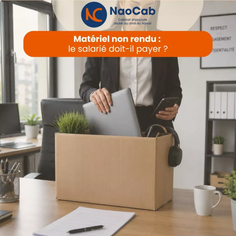 Lire la suite à propos de l’article 🔎 Restitution tardive du matériel professionnel : le salarié est-il responsable financièrement ?